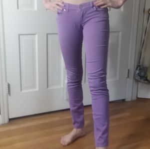 Delia's Purple Skinny Jeans